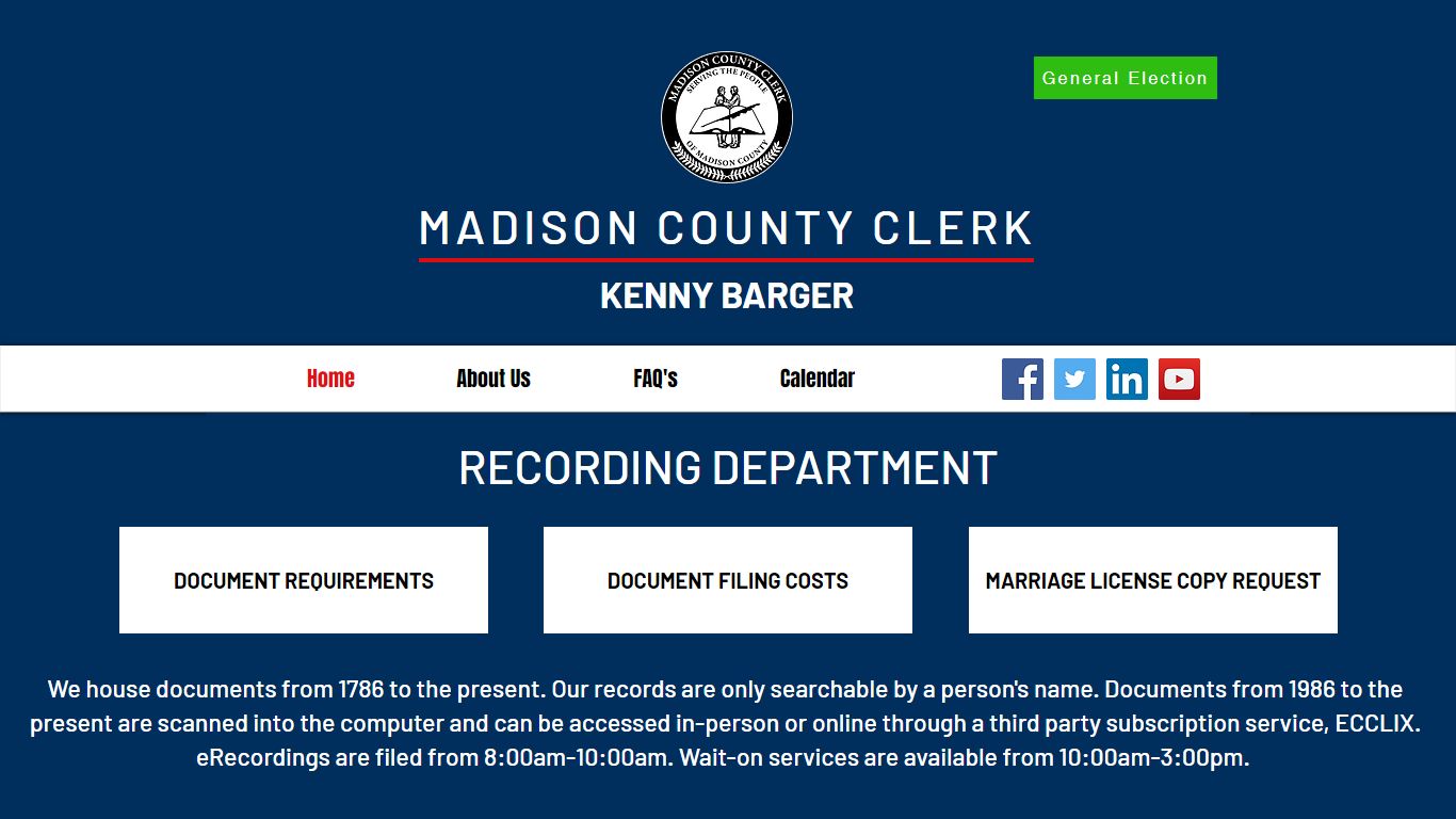 Recordings | Madison County Clerk's Office